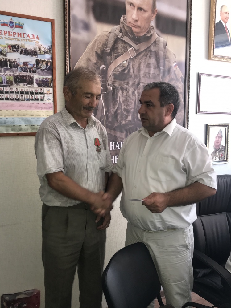 Награждён медалью Халидов Нажмудин Асфизонович